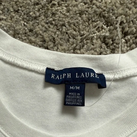 Ralph Lauren Classic White Tee - Picture 3 of 4